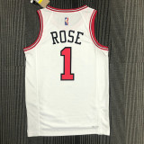 Men's Derrick Rose White Team Jersey - 75th Anniversary Edition