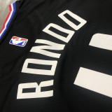 Men's Rajon Rondo Black Swingman Player Jersey – City Edition