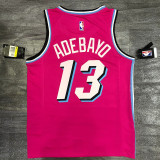 Bam Adebayo Men's Pink Player Jersey - Classic Edition