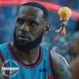 Men's LeBron James Blue Swingman Player Jersey - Movie Edition