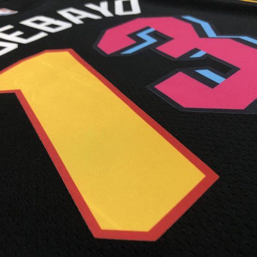 Men's Bam Adebayo Black 2021-22 Swingman Team Jersey - City Edition