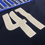Men's Dirk Nowitzki Navy Swingman Player Jersey - Statement Edition