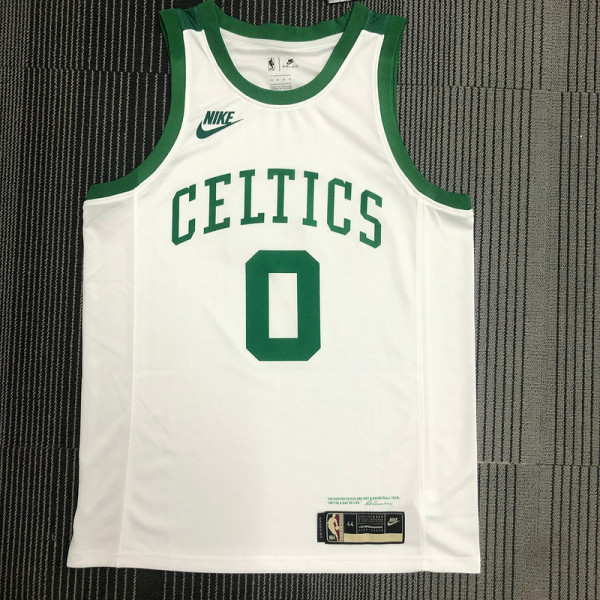 Jayson Tatum Men's White 2021-22 75th Anniversary Jersey - Classic Edition