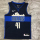 Men's Dirk Nowitzki Navy Swingman Player Jersey - Statement Edition