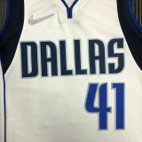 Men's Dirk Nowitzki White Team Jersey - 75th Anniversary Edition