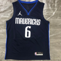 Men's Kristaps Porzingis Navy 2020-21 Swingman Player Jersey - Statement Edition