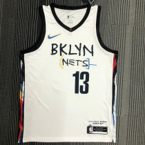 James Harden Men's White Swingman Team Jersey - City Edition
