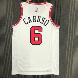 Men's Alex Caruso White Team Jersey - 75th Anniversary Edition
