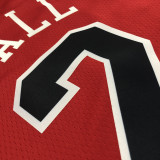 Lonzo Ball Men's Red Swingman Team Jersey - Icon Edition