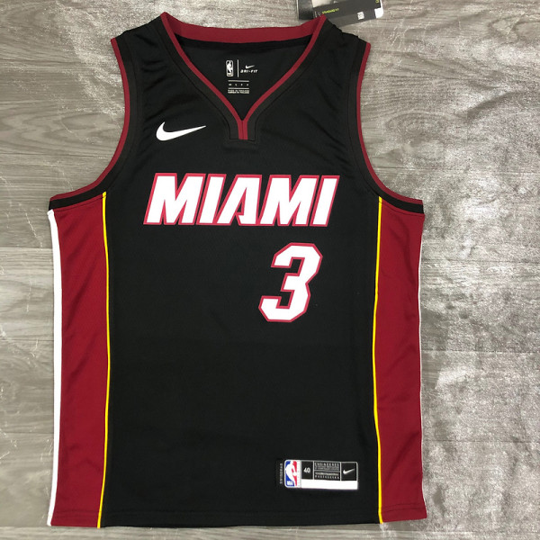 Men's Dwyane Wade 2020-21 Black Swingman Player Jersey - Icon Edition
