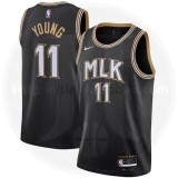 Men's Trae Young Black 2020-21 Swingman Player Jersey - City Edition