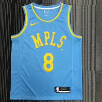 Kobe Bryant Men's Blue Swingman Team Jersey - MPLS Classical Edition