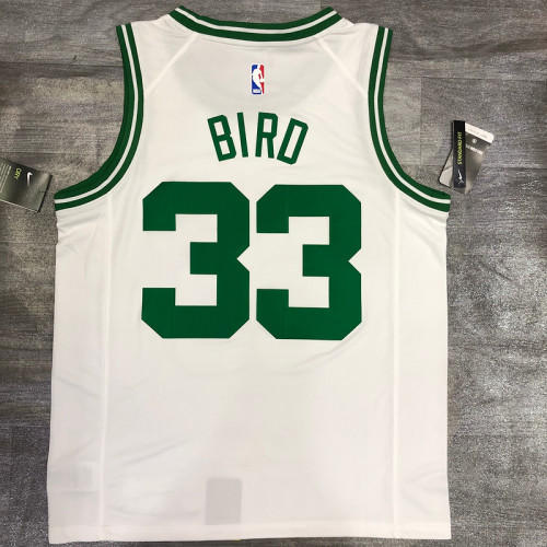 Larry Bird White Men's Player Jersey-Association Edition