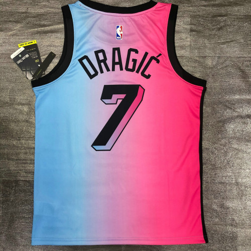 Men's Goran Dragic 2020-21 Pink Swingman Player Jersey – City Edition