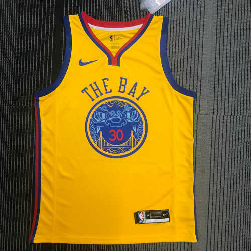 Men's Stephen Curry Yellow Swingman Player Jersey – City Edition