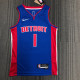 Men's Allen Iverson Blue Team Jersey - 75th Anniversary Edition