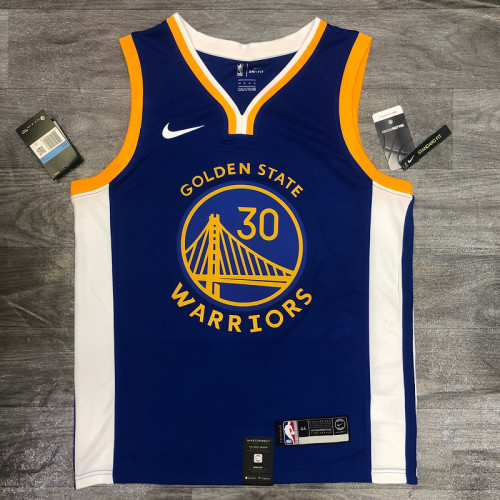Stephen Curry Men's Blue Player Jersey - Icon Edition