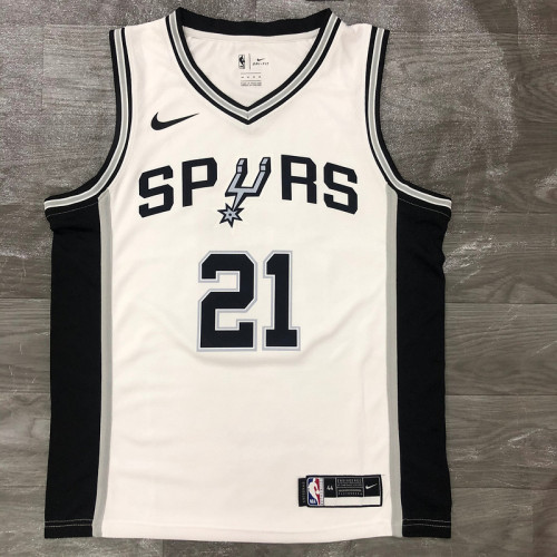 Men's Tim Duncan White 2020-21 Swingman Player Jersey – Association Edition
