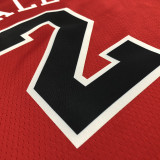 Lonzo Ball Men's Red Swingman Team Jersey - Icon Edition