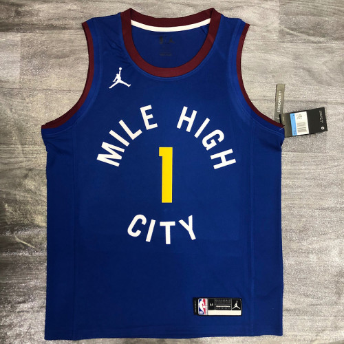 Michael Porter Jr Men's Blue Player Jersey- City Edition