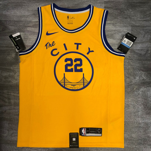 Andrew Wiggins Men's Yellow Player Jersey - The City Classic Edition