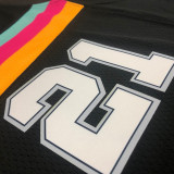 Men's Tim Duncan 2020 Black Swingman Player Jersey – City Edition