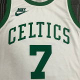 Jaylen Brown Men's White 2021-22 75th Anniversary Jersey - Classic Edition