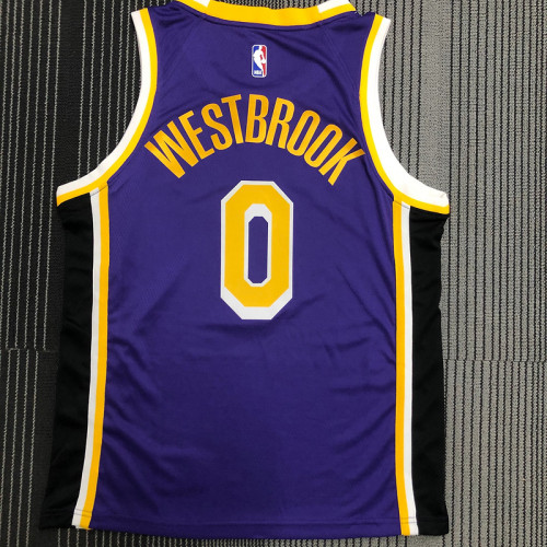 Russell Westbrook Men's Purple Swingman Team Jersey - Statement Edition