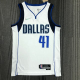 Men's Dirk Nowitzki White Team Jersey - 75th Anniversary Edition