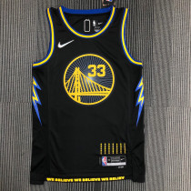 Men's James Wiseman Black Team Jersey - 75th Anniversary City Edition