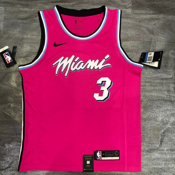 Dwyane Wade Men's Pink Player Jersey - Retro Classic Edition