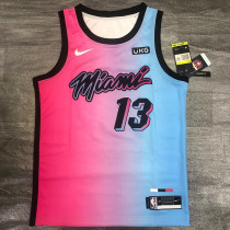 Men's Bam Adebayo 2020-21 Pink Swingman Player Jersey – City Edition