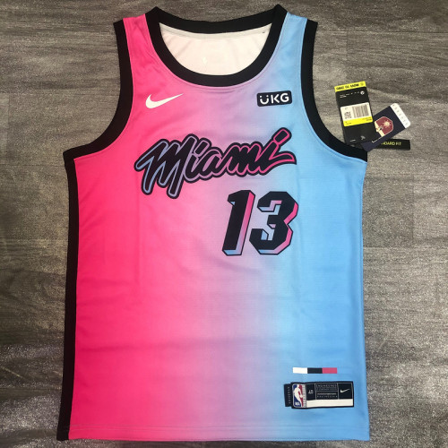 Men's Bam Adebayo 2020-21 Pink Swingman Player Jersey – City Edition