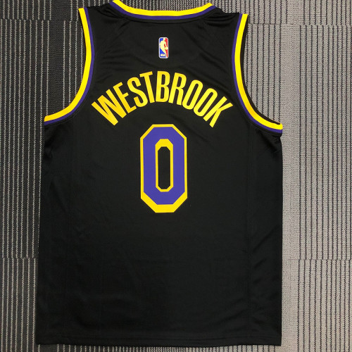Russell Westbrook Men's Black Swingman Team Jersey - Earned Edition