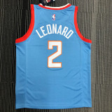 Kawhi Leonard Men's Blue Swingman Team Jersey  - City Edition