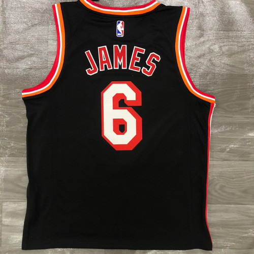 Men's LeBron James Black Classics Swingman Player Jersey