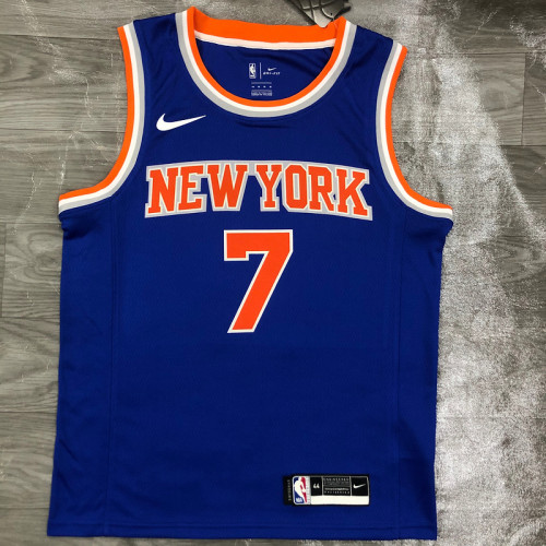 Men's Carmelo Anthony Blue 2020-21 Swingman Player Jersey - Icon Edition