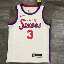 Men's Allen Iverson White Finished Swingman Player Jersey - Retro Classics Edition