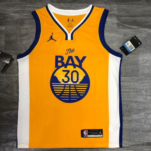 Stephen Curry Men's Yellow Player Jersey - Statement Edition