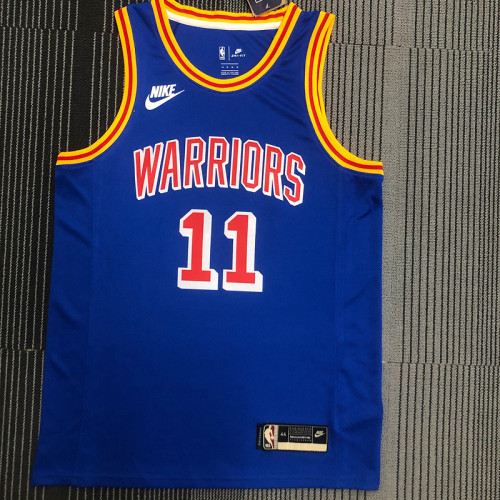 Klay Thompson Men's Blue 2021-22 75th Anniversary Jersey - Classic Edition
