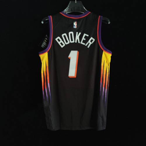 Men's Devin Booker Black 2021-22 Swingman Team Jersey - City Edition