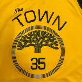 Men's Kevin Durant V-neck Yellow Player Jersey - Statement Edition