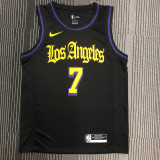 Carmelo Anthony Men's Black Swingman Team Jersey - Noche Latina