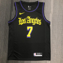 Carmelo Anthony Men's Black Swingman Team Jersey - Noche Latina