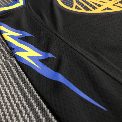 Men's Stephen Curry Black Team Jersey - 75th Anniversary City Edition