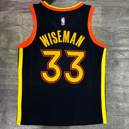 Men's James Wiseman 2020-21 Navy Swingman Jersey - City Edition