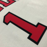 Men's Derrick Rose White Team Jersey - 75th Anniversary Edition