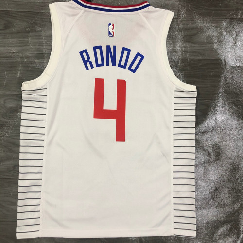 Men's Rajon Rondo White 2020-21 Swingman Player Jersey - Association Edition