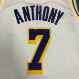 Carmelo Anthony Men's White Swingman Team Jersey - Association Edition