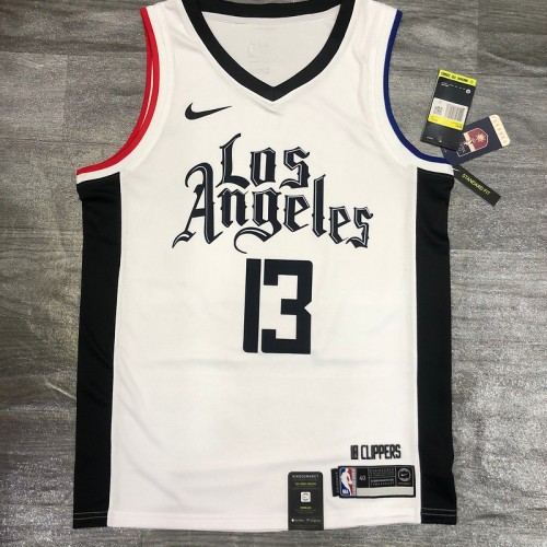 Men's Paul George 2020-21 White Swingman Player Jersey – City Edition